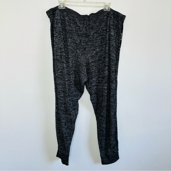 GAP Sweater Style Marled Joggers w/ Sequins Tuxedo Stripe - Picture 2 of 4